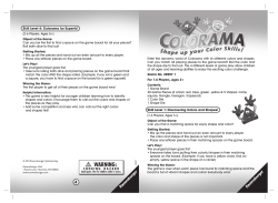 Skill Level 4: Colorama for Experts! Skill Level 1