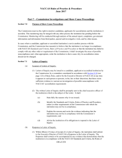 Rules Section 7 Rules of Procedure for Show Cause