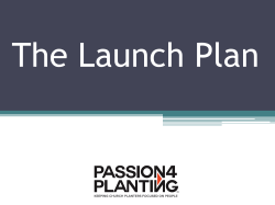 Launch Plan - Passion for Planting