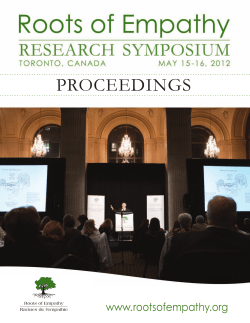 proceedings - Roots of Empathy