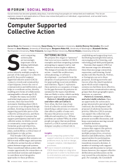 computer supported collective action