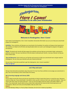 Welcome to Kindergarten, Here I Come! Let`s Play and Learn