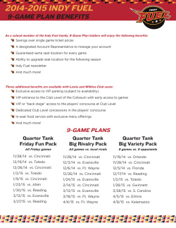 9-Game Plan Information