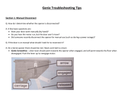 Genie Garage Door Opener Troubleshooting Tips