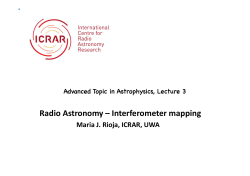Radio Astronomy &ndash; Interferometer mapping