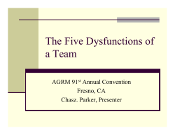 The Five Dysfunctions of a Team