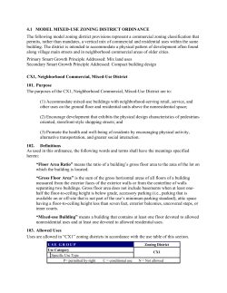Model Mixed-Use Zoning Ordinance