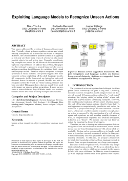 Exploiting Language Models to Recognize Unseen Actions