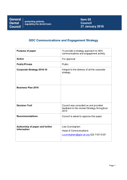 06 Communications and engagement strategy