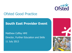 ELSslidesJan13 - Sussex Council of Training Providers