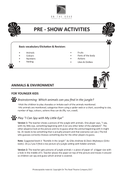 pre - show activities - On The Road &ndash; Theatre Company