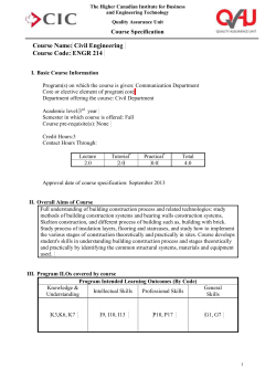 course title (course code) - Canadian International College