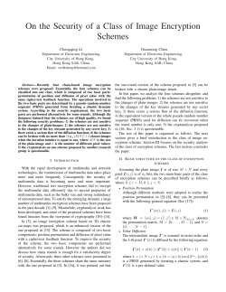 On the Security of a Class of Image Encryption Schemes