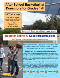 After School Basketball - Dunsmore Elementary School