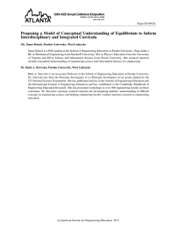 Proposing a Model of Conceptual Understanding of Equilibrium to