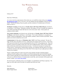 February 2017 Dear Class VIII Parents, As we move into the second