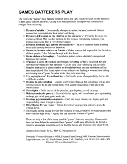 games batterers play