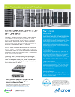 Micron Accelerated VMware Virtual SAN Ready Node Solutions Brief