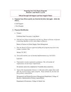 Master of Science in Global Supply Chain Management (MSGSCM)