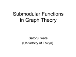 Submodular Functions in Graph Theory