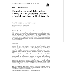 Toward a Universal Libertarian Theory of Gun
