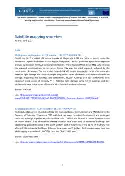 Satellite mapping overview