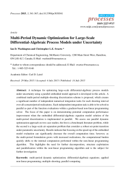 Multi-Period Dynamic Optimization for Large