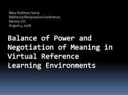 Library Support for Online Students