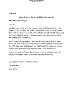 1-12-2014 SUBMISSION to the SENATE ECONOMIC INQUIRY Att