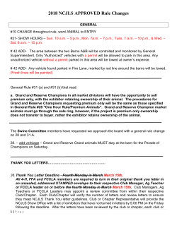 2018 NCJLS APPROVED Rule Changes