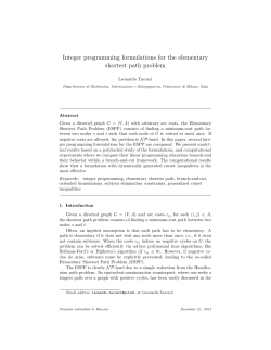 Integer programming formulations for the elementary shortest path