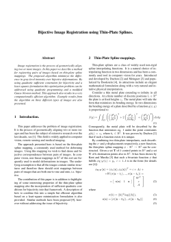 Bijective Image Registration using Thin