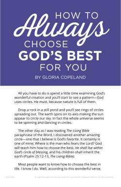 GOD`S BEST - Kenneth Copeland Ministries