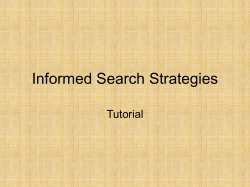 Informed Search Strategies