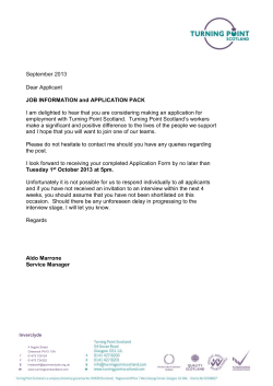 Date - Turning Point Scotland