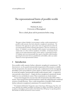 The representational limits of possible worlds