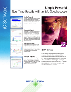 iC Softw are - Mettler Toledo