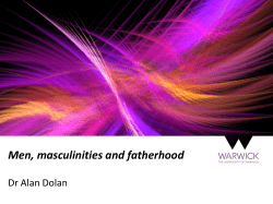 Men , Masculinities and Fatherhood