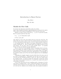 Introduction to Bayes Factors