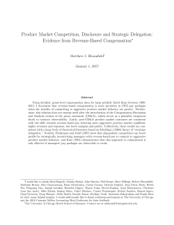 Product Market Competition, Disclosure and Strategic Delegation