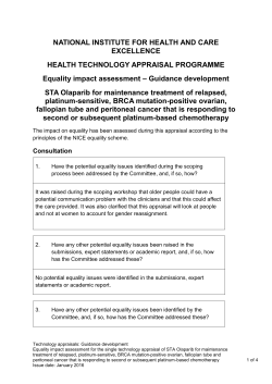 Equality impact assessment