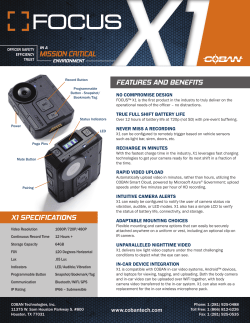 FEATURES AND BENEFITS X1 SpEcIFIcATIoNS