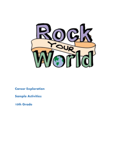 Sample activities - Missouri Center for Career Education