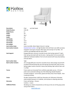 Description: Chair w/o Nail Heads Model Number: 1541