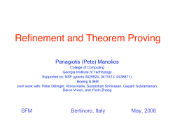 Refinement and Theorem Proving