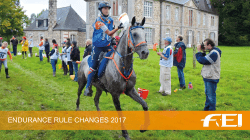 endurance rule changes 2017 - Namibia Endurance Ride Association