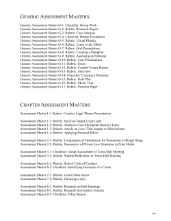 blm #120: assessment master