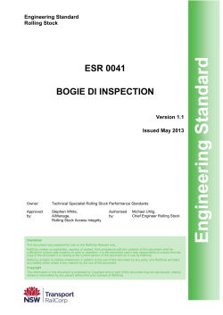 ESR 0041 - Bogie DI Inspection