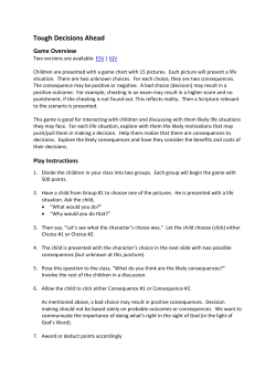 Tough Decisions Ahead