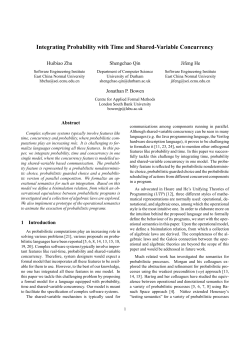 Integrating Probability with Time and Shared